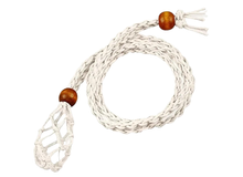 Adjustable Crystal Necklace Holder Cord: Black