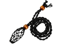 Adjustable Crystal Necklace Holder Cord: Brown