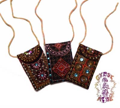 Peppermint Lounge Embroidered Necklace Bag