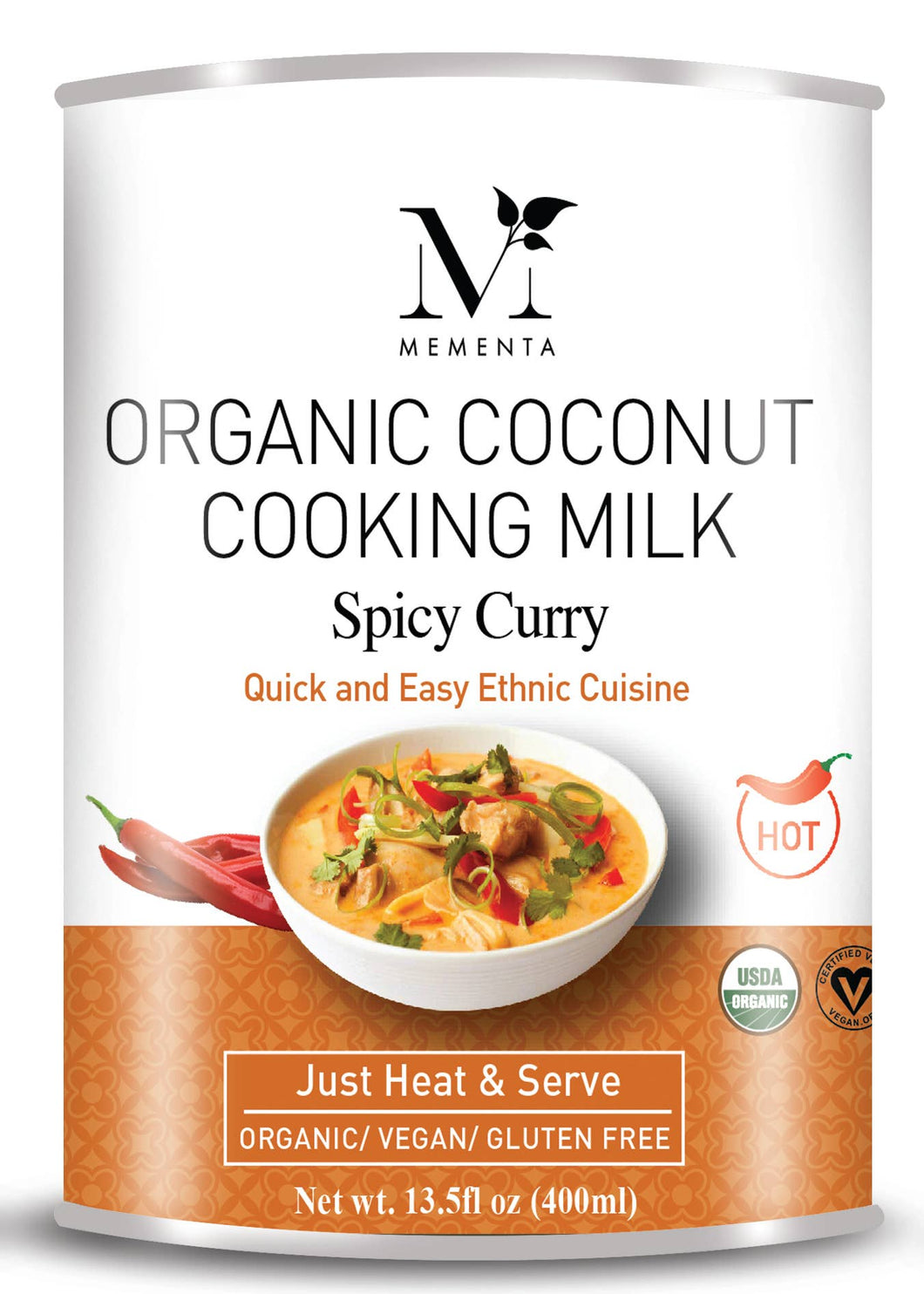 Mementa Inc. - Organic Coconut Cooking Milk - Spicy Curry