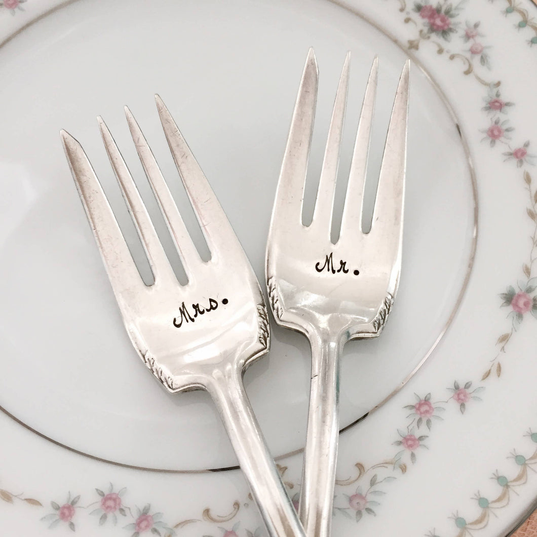 Lorelei Vella - Mr. & Mrs. vintage cake forks