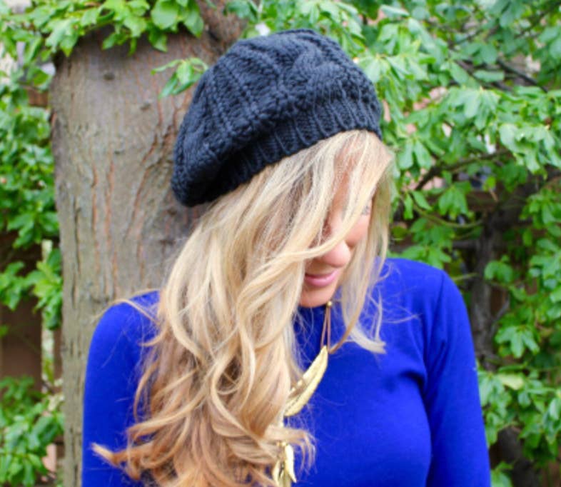 Beautifull Boundaries - Slouchy knit hat black