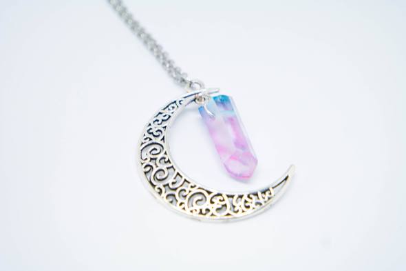 Foxfire Stones - Rosemarine Moon Necklace