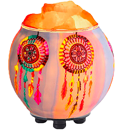 Dream Catchers Salt Lamp Diffuser With UL Listed Dimmer Cord