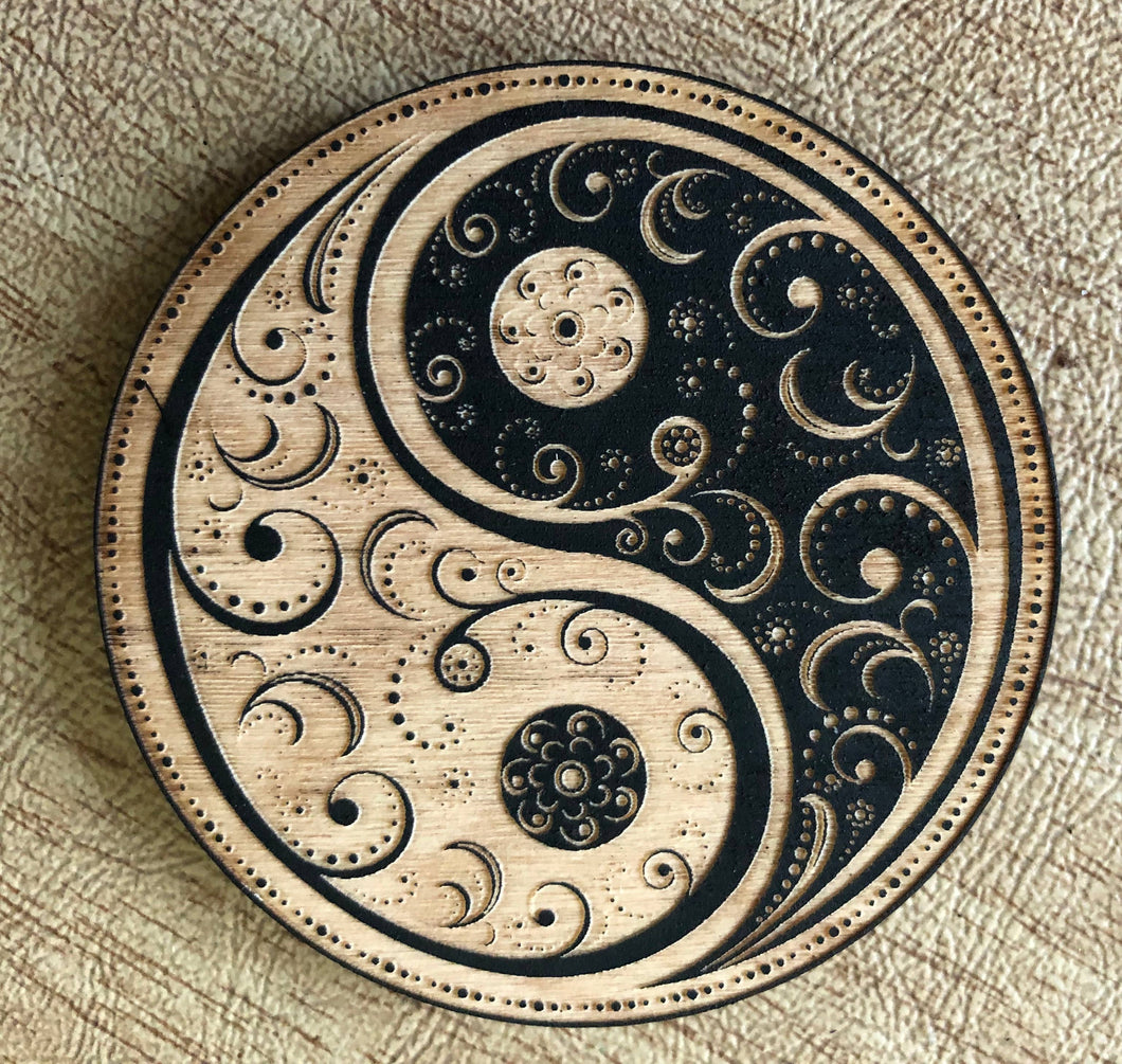 Yin Yang Mandala Magnet