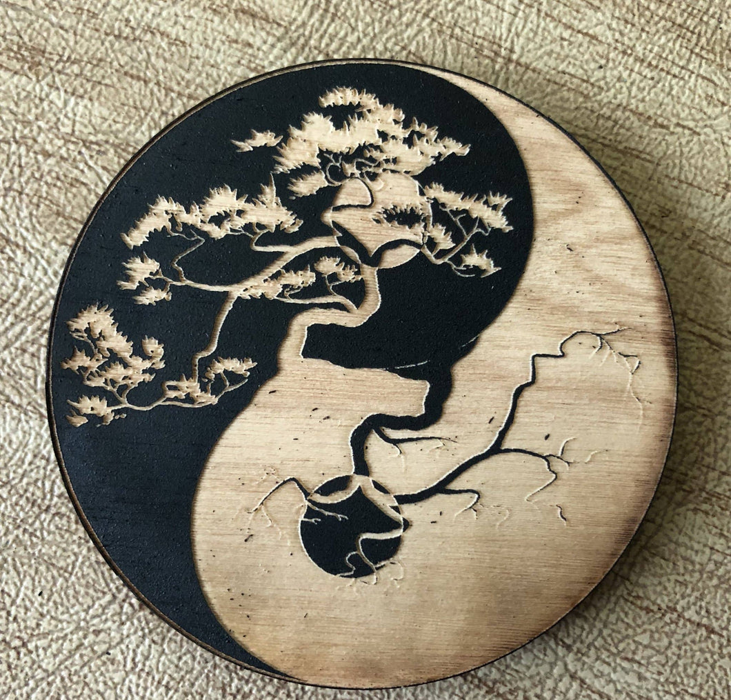 Yin Yang Tree Magnet