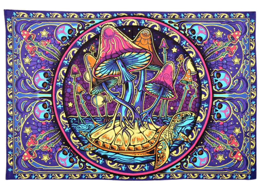3-D Single Mushroom Tapestry