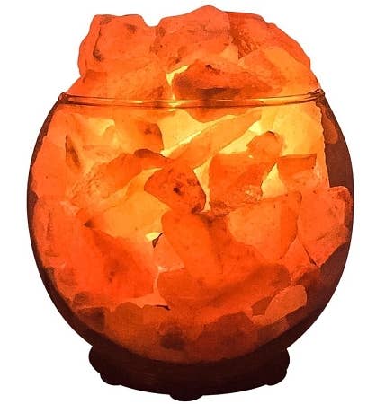 Himalayan CrystalLitez & EssentialLitez - Sphere Salt Lamp Diffuser With Dimmer Cord