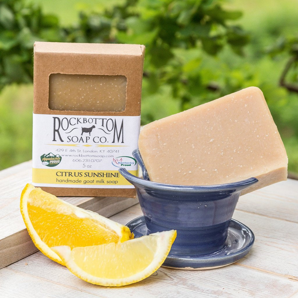 Rock Bottom Soap - Citrus Sunshine Goat Milk Soap