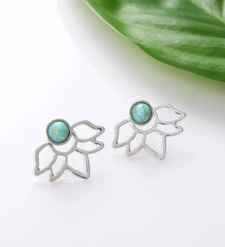 Beautifull Boundaries - Earrings turquoise lotus