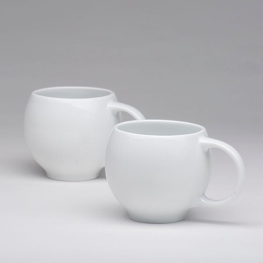 Maia Ming Designs - Eva Teacups, Set Of 2 - White Porcelain