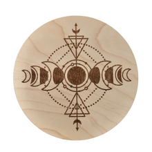 5" Maple Wood Crystal Grid | Sacred Geometry