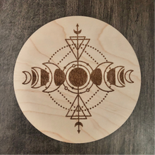 5" Maple Wood Crystal Grid | Sacred Geometry